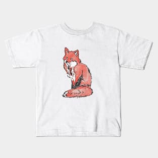 watercolour Fox Kids T-Shirt